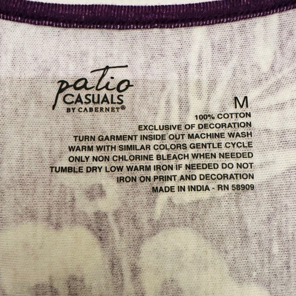 Patio Casuals Women's Purple House Midi Dress Sz M Mumu Floral Beaded Cruise New - Picture 5 of 7